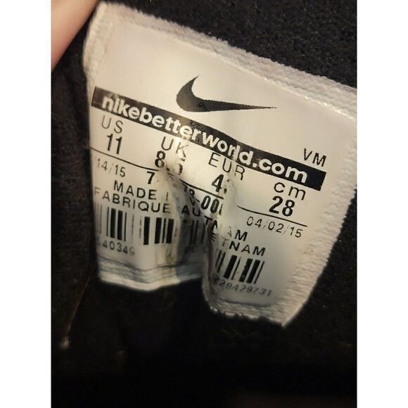 Nike Women's Flex Experience RN 4 Running Shoes 749178-006 Black White Size 11 - Picture 8 of 9